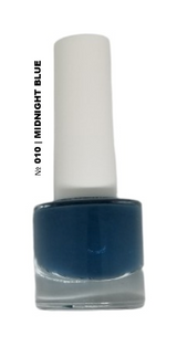 Water Based Nail Polish System | Shade #010 | MIDNIGHT BLUE | Starter Set