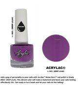 Water Based Nail Polish System | Shade #003 | DEEP LILAC | Starter Set