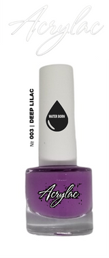 Water Based Nail Polish System | Shade #003 | DEEP LILAC | Starter Set