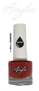 Water Based Nail Polish System | Shade #014 | MAROON | Starter Set