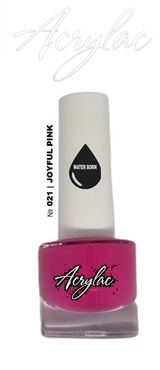 Water Based Nail Polish System | Shade #021 | JOYFUL PINK | Starter Set
