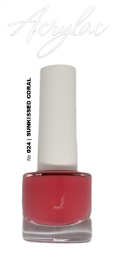 Water Based Nail Polish System | Shade #024 | SUNKISSED CORAL | Starter Set