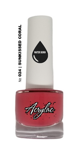 Water Based Nail Polish System | Shade #024 | SUNKISSED CORAL | Starter Set