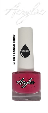 Water Based Nail Polish System | Shade #027 | DAZZLE BERRY | Starter Set