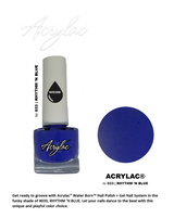 Water Based Nail Polish System | Shade #033 | RHYTHM 'N BLUE | Starter Set