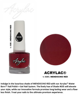 Water Based Nail Polish System | Shade #035 | MENDOCINA RED | Starter Set