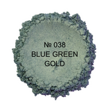 Powder Polish Nail Color Kit | DEEP BLUE GREEN GOLD | N0. 038