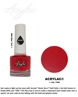 Water Based Nail Polish System | Shade #046 | FIRE RED | Starter Set