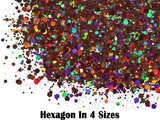 Aneway® JAM POTS™ full of glitter! | LOOSE NAIL GLITTER COLLECTION | No. 19 | HOLO BROWN