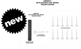 REPLACEABLE NAIL POLISH BRUSH TOOL KIT