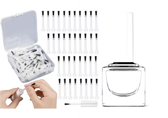 Disposable Nail Polish Brush Replacement Kit | 50 Ct. Replacement Brushes