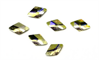 Aneway® Gem Jam™ NAIL RHINESTONES | GEMSTONES-2-MATCH™ | LARGE CRYSTAL FACETED DIAMOND FLATBACK | № 5 YELLOW AB, Rhombus 6X10mm