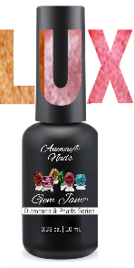 Aneway® Gem Jam™ | NEW! ONE-STEP NO-WIPE FORMULA | PROFESSIONAL UV/LED SOLID COLOR NAIL GEL | LUX DIAMONDS & PEARLS | 3-COLOR BOX SET | RED SERIES #4, #5, #6