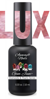 Aneway® Gem Jam™ | NEW! ONE-STEP NO-WIPE FORMULA | PROFESSIONAL UV/LED SOLID COLOR NAIL GEL | LUX DIAMONDS & PEARLS | 3-COLOR BOX SET | RED SERIES #4, #5, #6