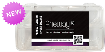 LUXE SERIES™  PRO GEL TIPS™ | PERFECT LENGTH | {EXTRA SHORT SQUARE} SOFT GEL NAIL TIPS | 192 CT. LARGE 12 SLOT PRO STORAGE BOX