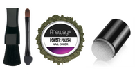 Powder Polish Nail Color Kit | DEEP GREEN GOLD | N0. 037