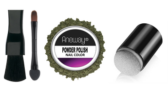 Powder Polish Nail Color Kit | DEEP GREEN GOLD | N0. 037