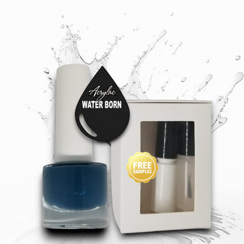 Water Based Nail Polish System | Shade #010 | MIDNIGHT BLUE | Starter Set
