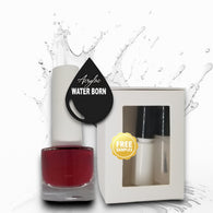 Water Based Nail Polish System | Shade #035 | MENDOCINA RED | Starter Set