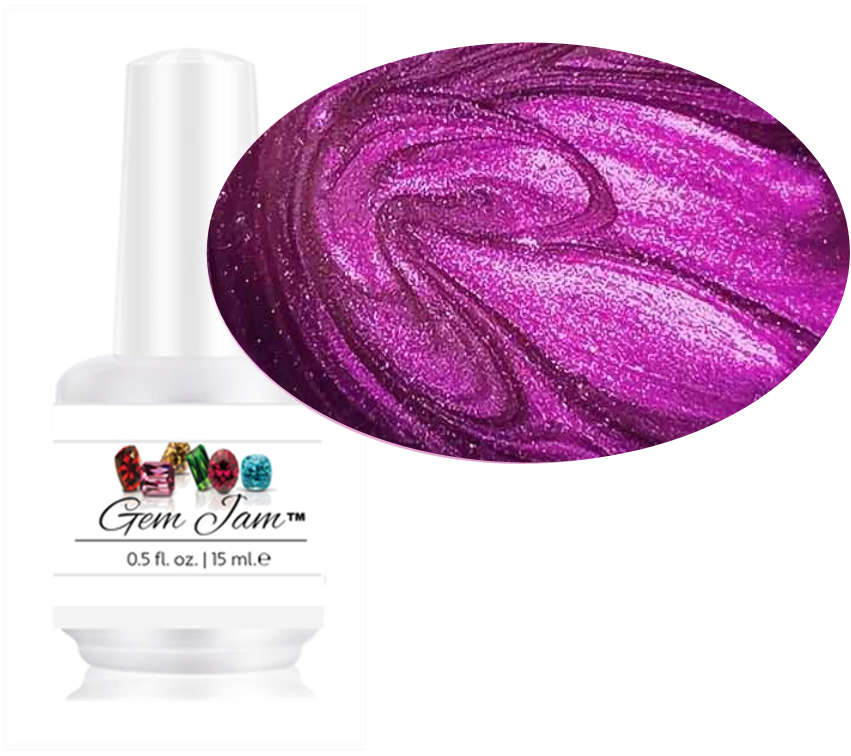 Aneway® Gem Jam™ | ONE-STEP, NO-WIPE GEL NAIL POLISH | #38 BOSENBERRY |  UV/LED SOAK-OFF | NO-BASE, NO-TOP, NO-WIPE! | PAINT-ON GEL NAIL COLOR,  DIAMOND