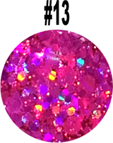 Aneway® Gem Jam™ No-Wipe Builder Nail Gel | ONE STEP, UV/LED GEL NAIL COLOR |  "SMOOTH & CREAMY" | #13 | HOLO Sequin + Glitter Nail Color Collection
