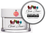Aneway® Gem Jam™ No-Wipe Builder Nail Gel | ONE STEP, UV/LED GEL NAIL COLOR |  "SMOOTH & CREAMY" | #110 | HOLO Sequin + Glitter Nail Color Collection