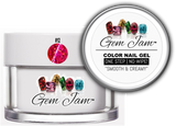 Aneway® Gem Jam™ No-Wipe Builder Nail Gel | ONE STEP, UV/LED GEL NAIL COLOR |  "SMOOTH & CREAMY" | #12 | HOLO Sequin + Glitter Nail Color Collection