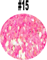 Aneway® Gem Jam™ No-Wipe Builder Nail Gel | ONE STEP, UV/LED GEL NAIL COLOR |  "SMOOTH & CREAMY" | #15 | HOLO Sequin + Glitter Nail Color Collection