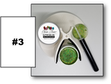 Aneway® Gem Jam™ No-Wipe Builder Nail Gel | ONE STEP UV/LED BUILDER GEL NAIL COLOR |  "SMOOTH & CREAMY" | #3 LIGHT GREEN HOLO | Glitter Nail Color Collection | 1/2 oz.
