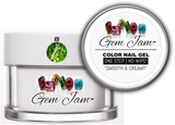 Aneway® Gem Jam™ No-Wipe Builder Nail Gel | ONE STEP, UV/LED GEL NAIL COLOR |  "SMOOTH & CREAMY" | #39 | HOLO Sequin + Glitter Nail Color Collection