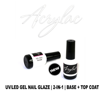 No Wipe UV/LED Gel Nail Glaze System | Acrylac® 2-IN-1 Base + Top Coat