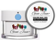 Aneway® Gem Jam™ | No-Wipe, One Step Gel Nail Color | #10 | LIGHT IT UP BLUE | 1/2 oz. Jar + *Free Bonus(s)