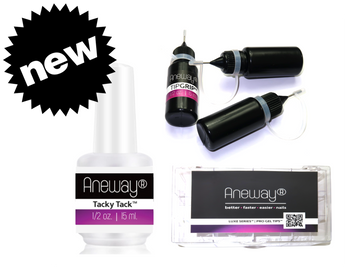 Nail Tip Extension System | Tip Grip™ + Tacky Tack™ Duo | For Applying Gel Nail Tips