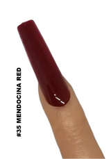 Water Based Nail Polish System | Shade #035 | MENDOCINA RED | Starter Set