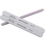 Zebra 100/180 Grit Cushioned Pro Nail Files - Wash-able & Disinfect-able