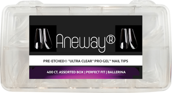 PRE-ETCHED® PRO GEL TIPS™ | BALLERINA | 250 CT. FULL COVER GEL NAILS