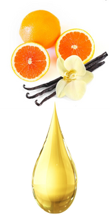 Mani + Pedi™ CUTICLE OIL  - infused with *Orange Vanilla Creme (EO) - 1/3 FL. OZ.  (Full-Size) Glass Bottle (Brush-On) - Never Sticky or Greasy!