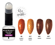 BRUSH + DAUBER™ GLITTER LACQUER (NAIL POLISH) | DUO APPLICATION ARTISAN BOTTLE + Born To Sparkle™ | AUTUMN LEAVES COLLECTION