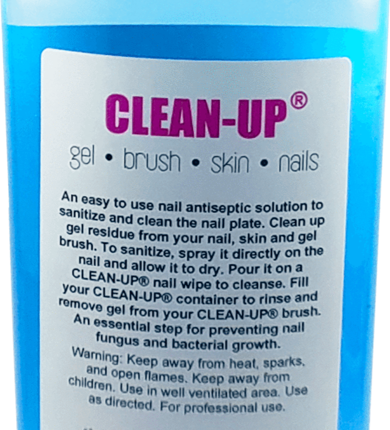 Aneway® CLEANUP™ Solution gel . brush . skin . nails