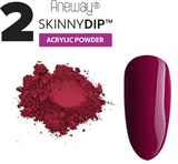 SKINNY DIP™ Ultra "Fine" Advanced Acrylic Dip System Nail Powder (Smooth as Gel) | SOPHISTICATED "COOL" RED | 1 OZ.
