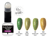 BRUSH + DAUBER™ GLITTER LACQUER (NAIL POLISH) | DUO APPLICATION ARTISAN BOTTLE + Born To Sparkle™ | ST. PATRICK DAY COLLECTION