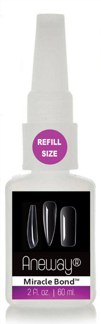 Aneway® Miracle Bond™ Nail + Tip Resin Gel Adhesive - THE BIG BOTTLE - 2 FL. OZ. REFILL SIZE