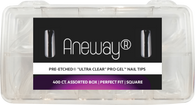 PRE-ETCHED® PRO GEL TIPS™ | SQUARE | 250 CT. FULL COVER NAILS