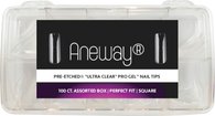 PRE-ETCHED® Pro Gel Tips™ | SQUARE | 100 CT. PRO BOX
