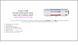 FLASH CURE™ MINI HAND HELD UV/LED NAIL GEL CURING LIGHT + HANDS FREE™  DESK TOP LAMP HOLDER