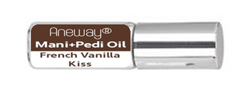 Mani + Pedi™ CUTICLE OIL - infused with *French Vanilla Kiss (EO) - Travel Size Glass Bottle (Roll-On) - Never Sticky or Greasy!