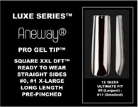 LUXE SERIES™ PRO GEL TIPS™ | XXL SQUARE | 24 CT. FULL COVER NAILS