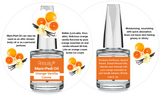 Mani + Pedi™ CUTICLE OIL  - infused with *Orange Vanilla Creme (EO) - 1/3 FL. OZ.  (Full-Size) Glass Bottle (Brush-On) - Never Sticky or Greasy!