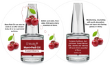 Mani + Pedi™  CUTICLE OIL - infused with *Sweet Cherry (EO) - 1/3 FL. OZ.  (Full-Size) Glass Bottle (Brush-On) - Never Sticky or Greasy!