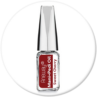 Mani + Pedi™  CUTICLE OIL - infused with *Sweet Cherry (EO) -  Travel Size Glass Bottle (Brush-On) - Never Sticky or Greasy!